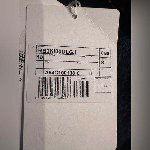 Valentino Calze Pure Blue V Pattern Tights - Picture 7 of 8